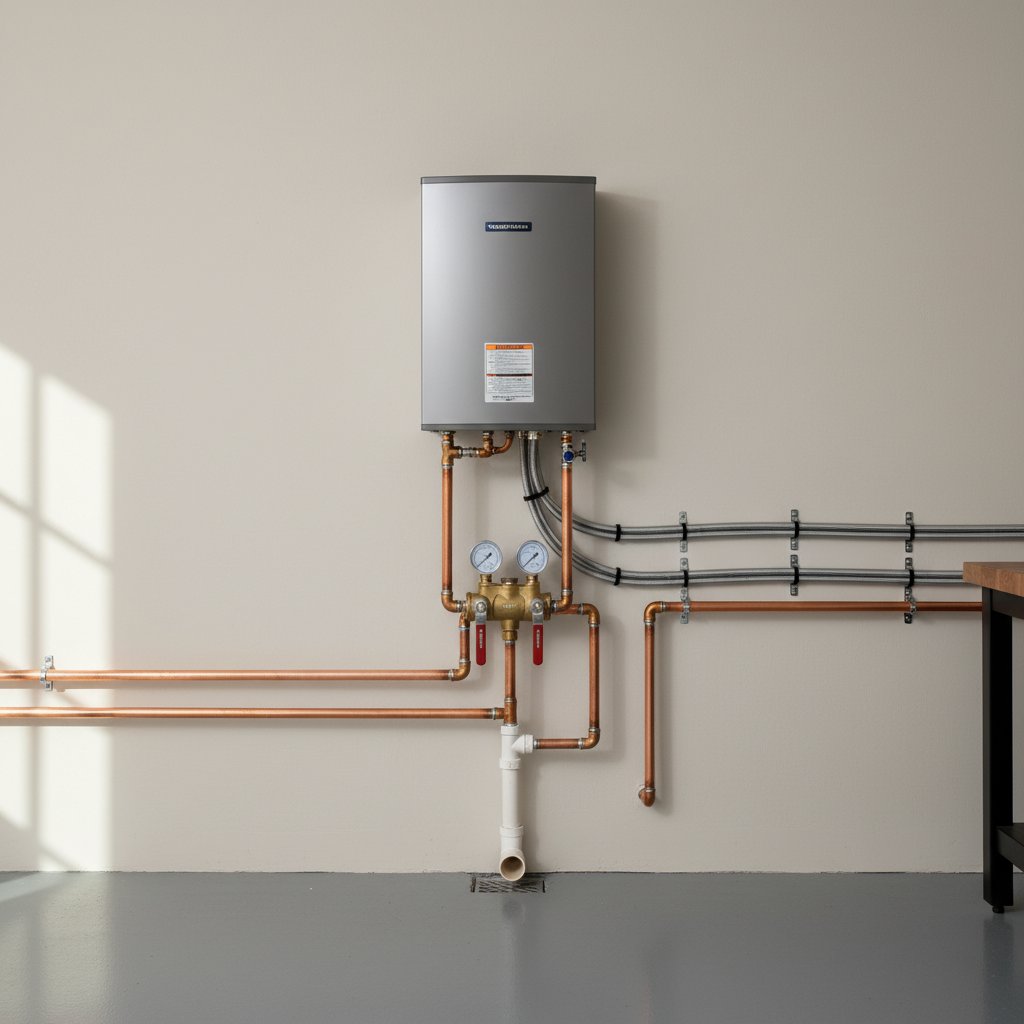 Restaurant kitchen plumbing